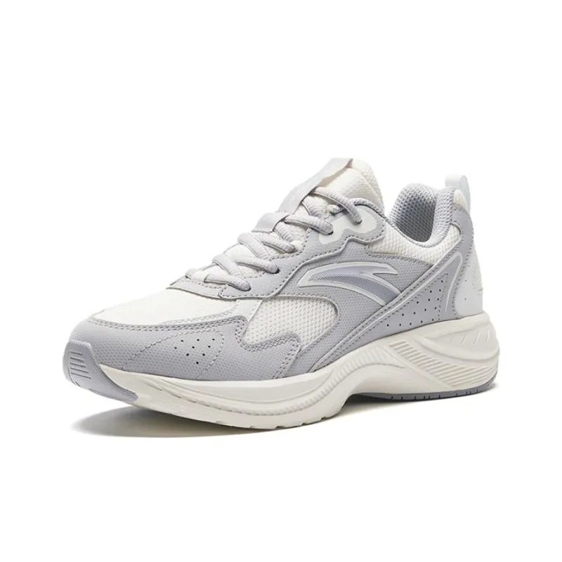 Anta Lightweight Low Top Running Shoes Women's White Gray-1