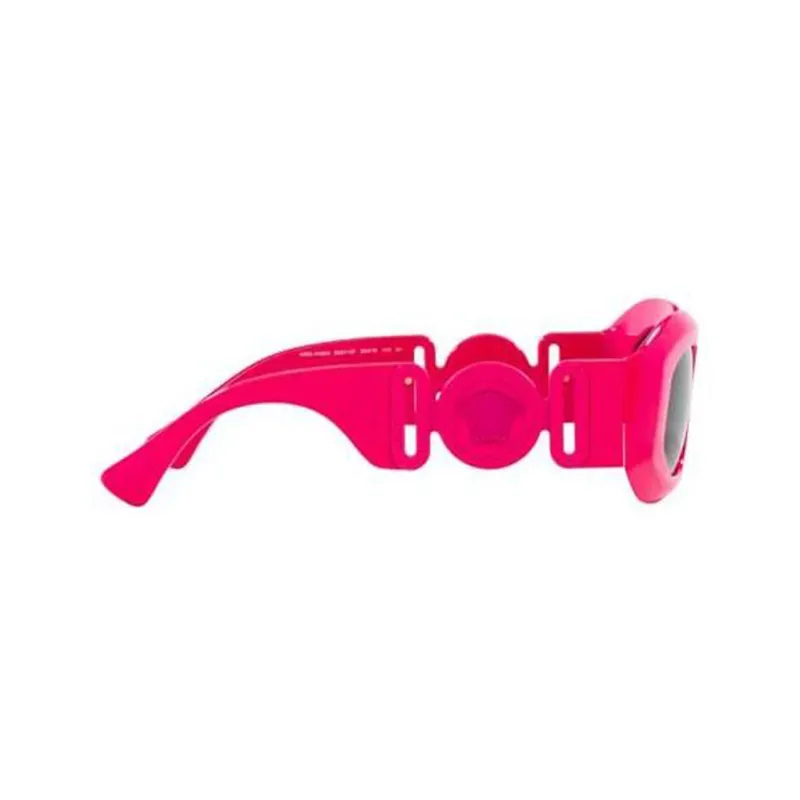 VERSACE Oval Sunglasses Gray-3