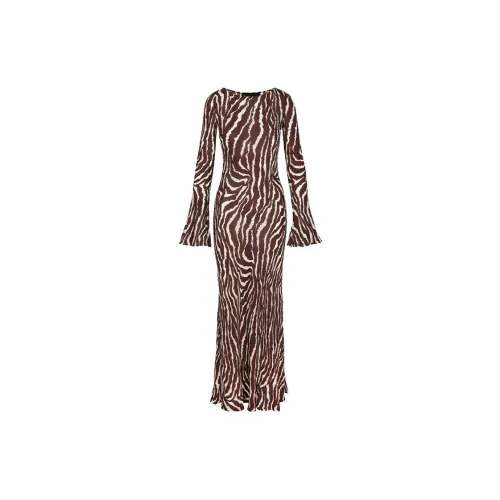 Réalisation Par Long-Sleeved Dresses Women's Zebra Print/Animal