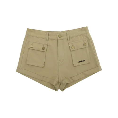 Nerdy Cargo Shorts Women's Light Khaki