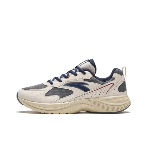 Anta Wear PRIMIGI Low Top Retro Running Shoes Men's White Gray
