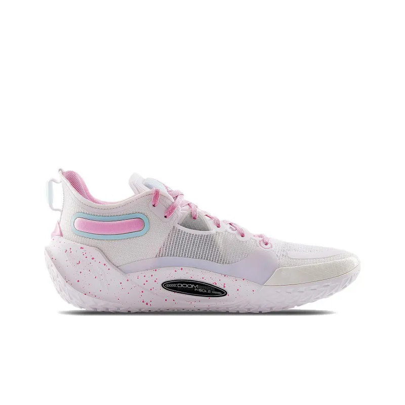 LINING JB1 Basketball Shoes Men Low Top White Blue Pink-1