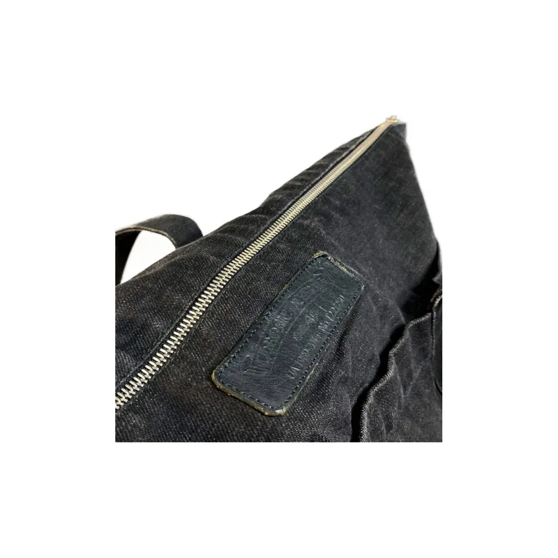 Chrome Hearts Denim Handbag Women's Black-6