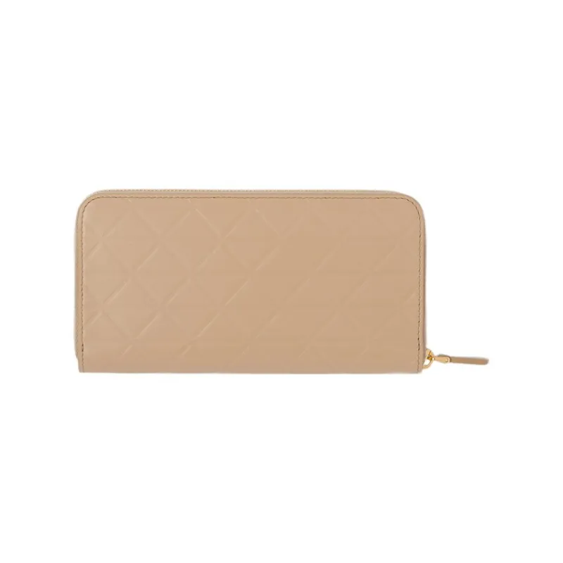 PRADA Leather Wallet Women's Sand Beige Yellow-1