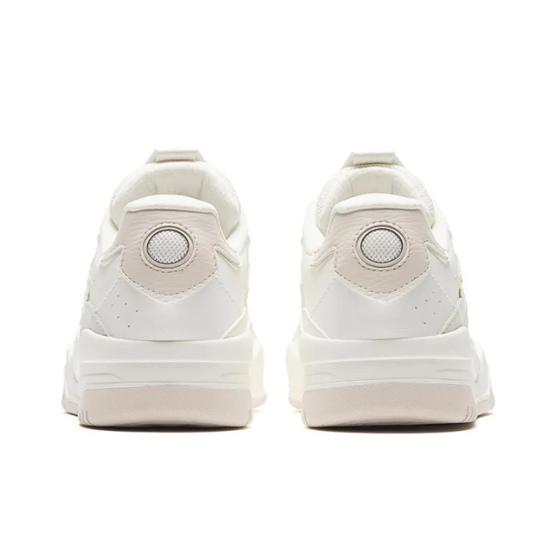 Anta Wave Shoes Wear Resistant Low Top Skateboard Shoes Women's White-3