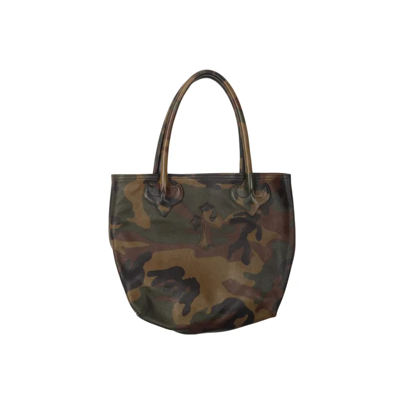 Chrome Hearts Leather Tote Bag Shopping Bag Shoulder Bag Handbag Women's Camouflage-1