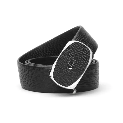 ELLE HOMME Leather Belts Men Black Gift Box Sets