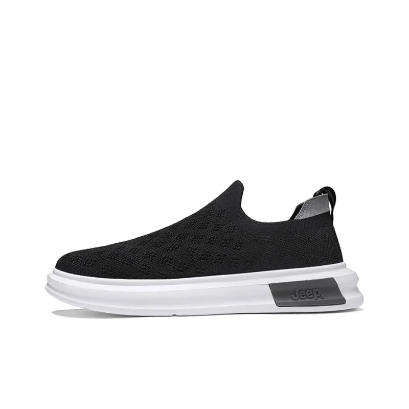Jeep Abrasion Resistant, Breathable, Lightweight Low Top Casual Shoes Men's Black Gray-0