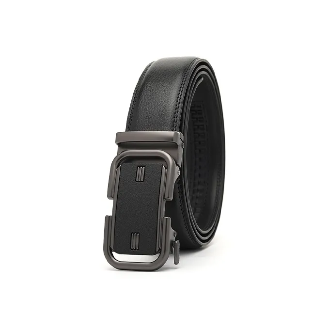 FREE RABBITⅡ Automatic Buckle Business Youth Formal Leather Belts Men's 3.5cm-5