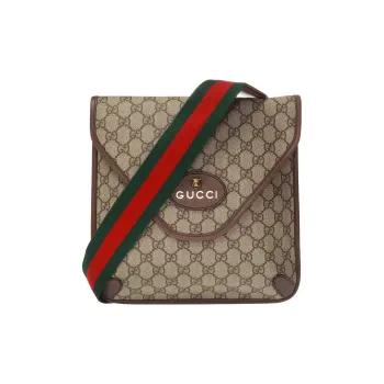 GUCCI Medium Messenger Bag Metal Feline Head Crossbody Bags Men