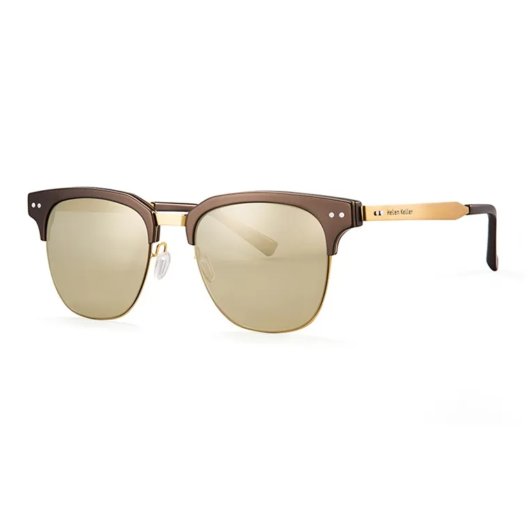 HELEN KELLER Metal And Plastic Oval Sunglasses Unisex-0