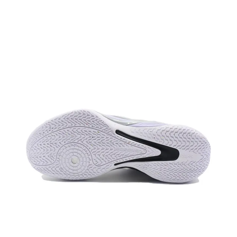 Anta Frivolous Series 4 Slip Resistant Cushioning Wear Resistant Low Top Basketball Shoes Men's Purple Yellow White-5
