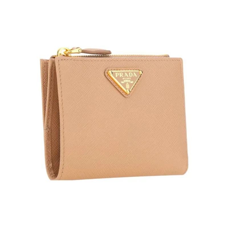 PRADA Leather Wallet Regular Women's Light Umber-1