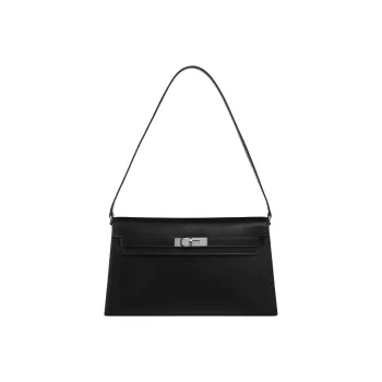 HERMES Kelly Elan Chevre Goatskin Shoulder Bag, Handbag, Shoulder Bag Women's