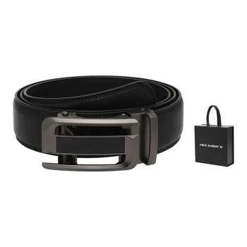 FREE RABBITⅡ Letter S Automatic Buckle For Middle-Aged And Young People Leather Belts Men's 3.5cm