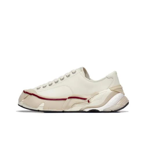 LiNing Fearless Wear resistant And Lightweight Low Top Skateboard Shoes Men's Vanilla White