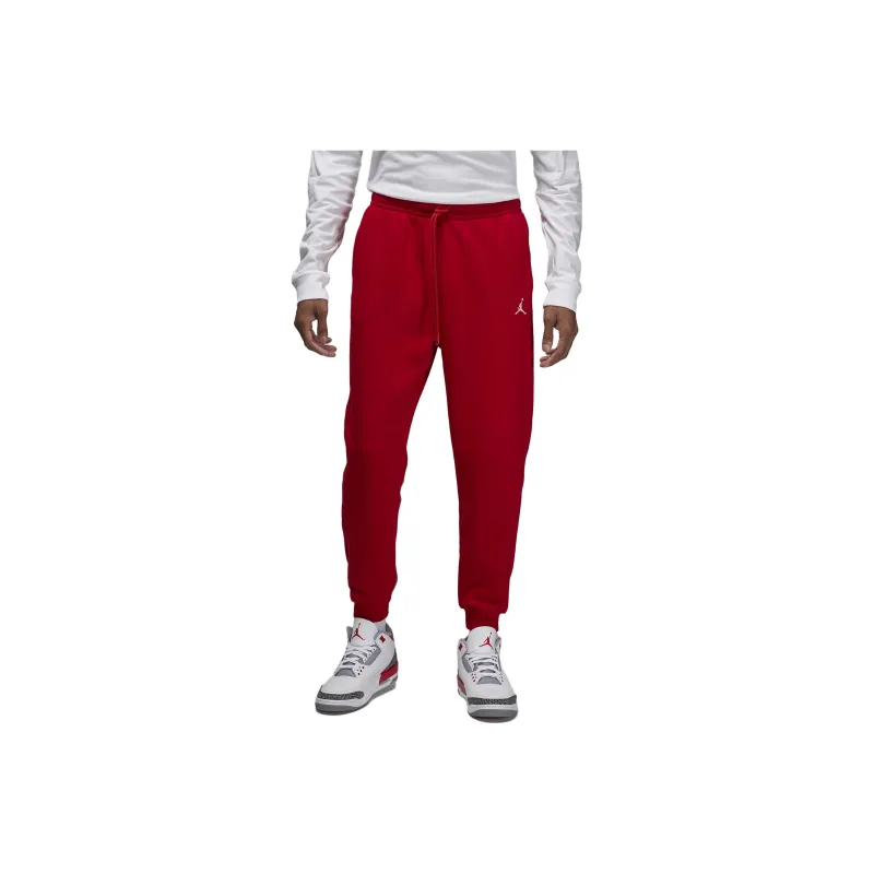 Jordan Essentials Knitted Sweatpants Men Gym Red-3