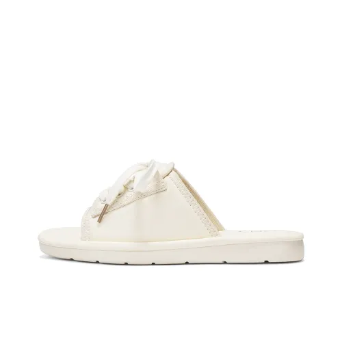 OMS Slide Slippers Women's Beige/Black