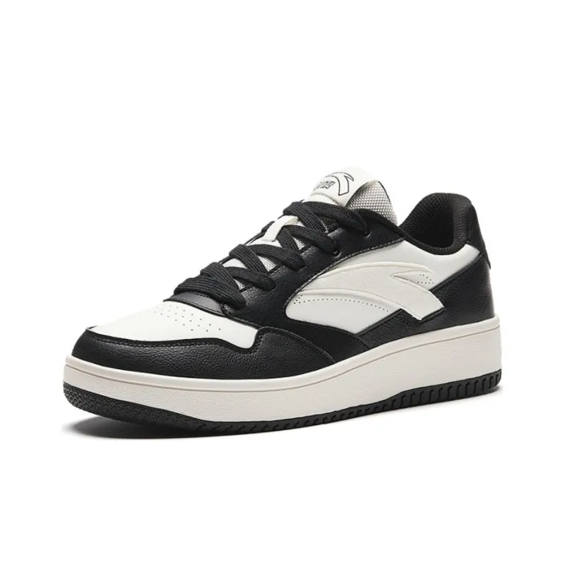Anta Life Collection 0 Sensation Slip Resistant Low Top Skateboard Shoes Men's Black White-2