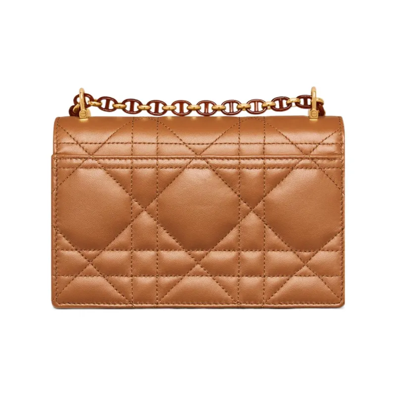 DIOR Caro Calfskin Crossbody Bag Shoulder Bag Women's Brown-2