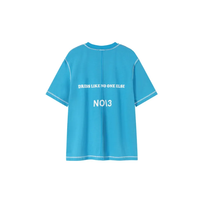 NO ONE ELSE Drop Shoulder Sleeve T Shirt Unisex-2