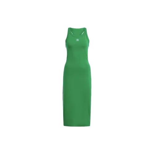 Adidas Originals 3-Stripes Slip Dresses Women's Green