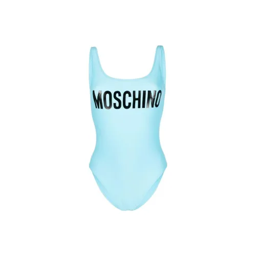 MOSCHINO Logo-print Backless Swimsuit