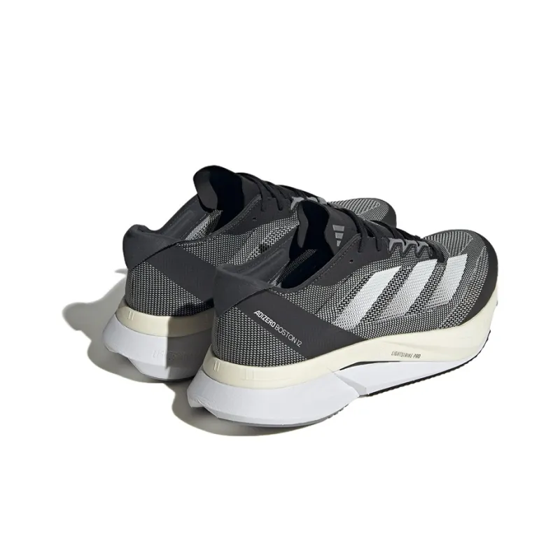 Adidas Adizero Boston 12 Wide Core Black Cloud White Carbon-3