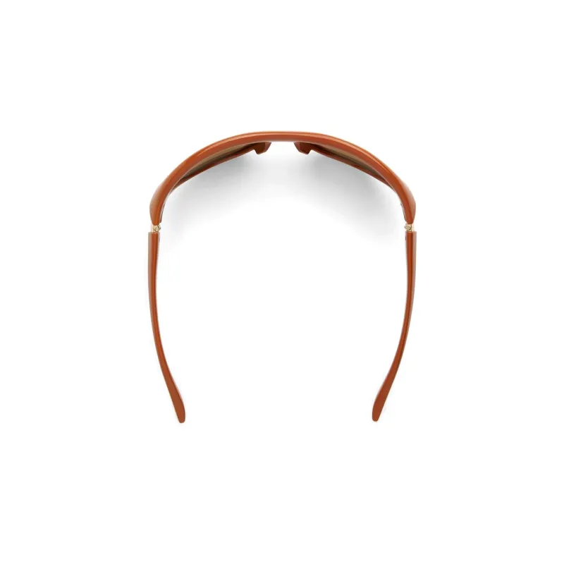 Bottega Veneta Injection Molded Acetate Cat Eye Sunglasses Unisex Brown-1