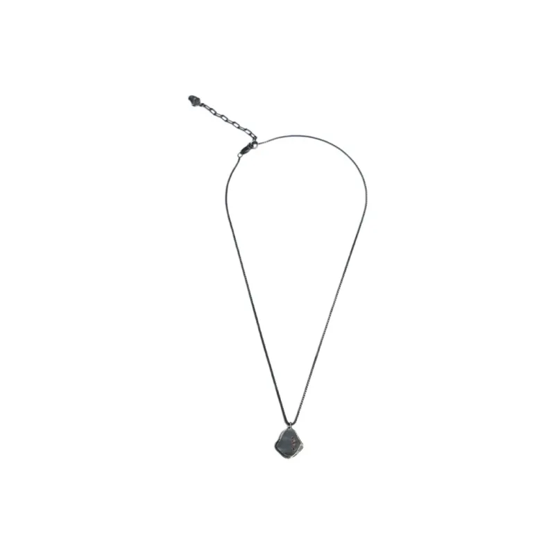 M.Wong 925 Sterling Silver Necklace With Small Pendant Unisex-4