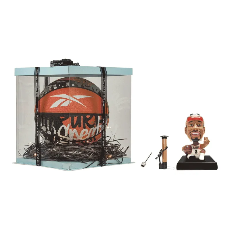 Reebok Rubber Basketball Orange Size 7 Training Match Unisex-9