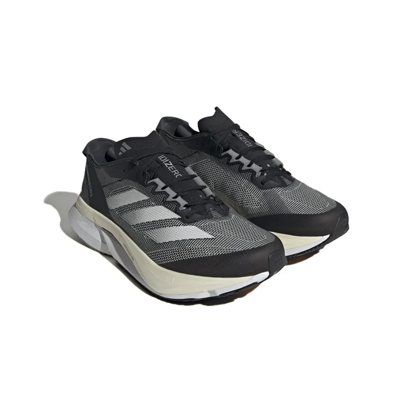Adidas Adizero Boston 12 Wide Core Black Cloud White Carbon-2