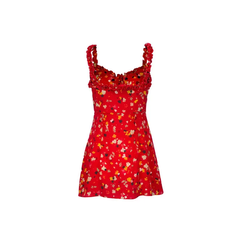 Realisation Par Slip Dress Women's Red Iris/Rouge Fleur-1