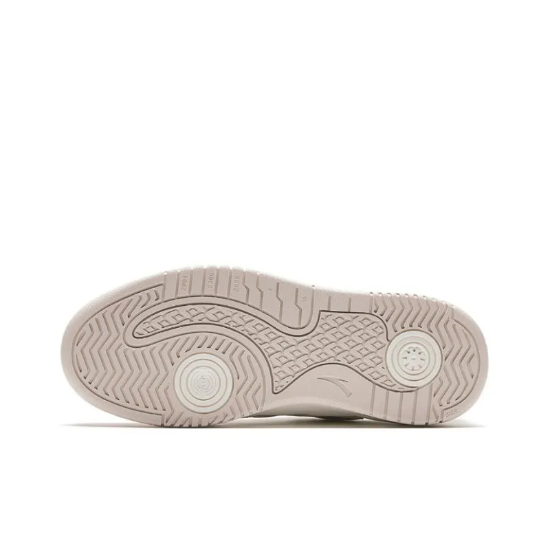 Anta Wave Shoes Wear Resistant Low Top Skateboard Shoes Women's White-4