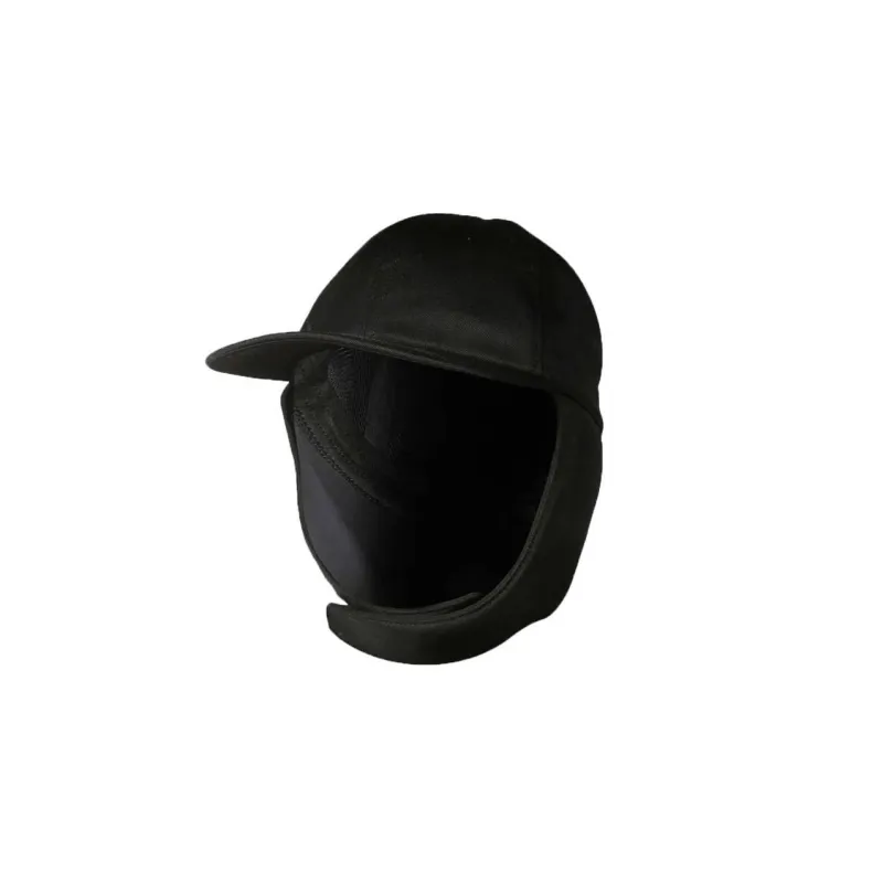 Valentino Wool Baseball Caps Men's Black-1