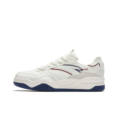 ANTA Skateboard Shoes Men Low-Top White/Blue