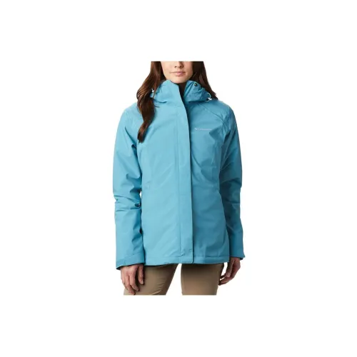 Columbia City Outdoor Collection Windbreaker Jackets Women's Light Blue