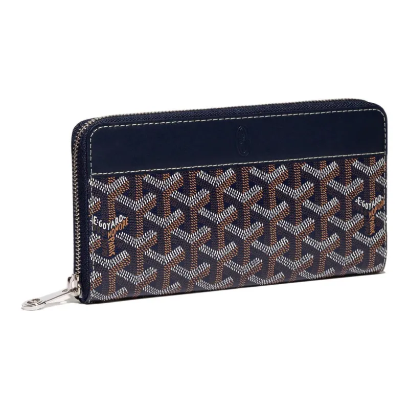 GOYARD MATIGNON Canvas With Leather Clutch Wallet Large Size Unisex 11 Colors-21