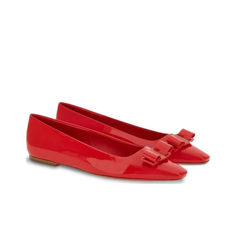 FERRAGAMO Vara Bow-detail Ballerina Shoes-2