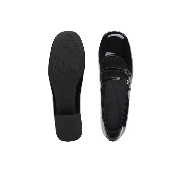 Clarks Qilu Daisy Collection Casual Single Shoes Women's Black-2