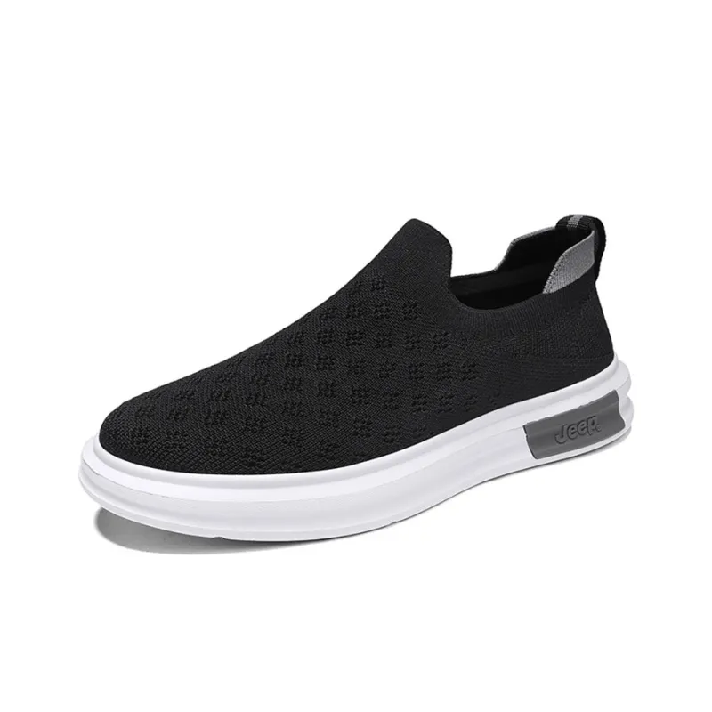 Jeep Abrasion Resistant, Breathable, Lightweight Low Top Casual Shoes Men's Black Gray-2