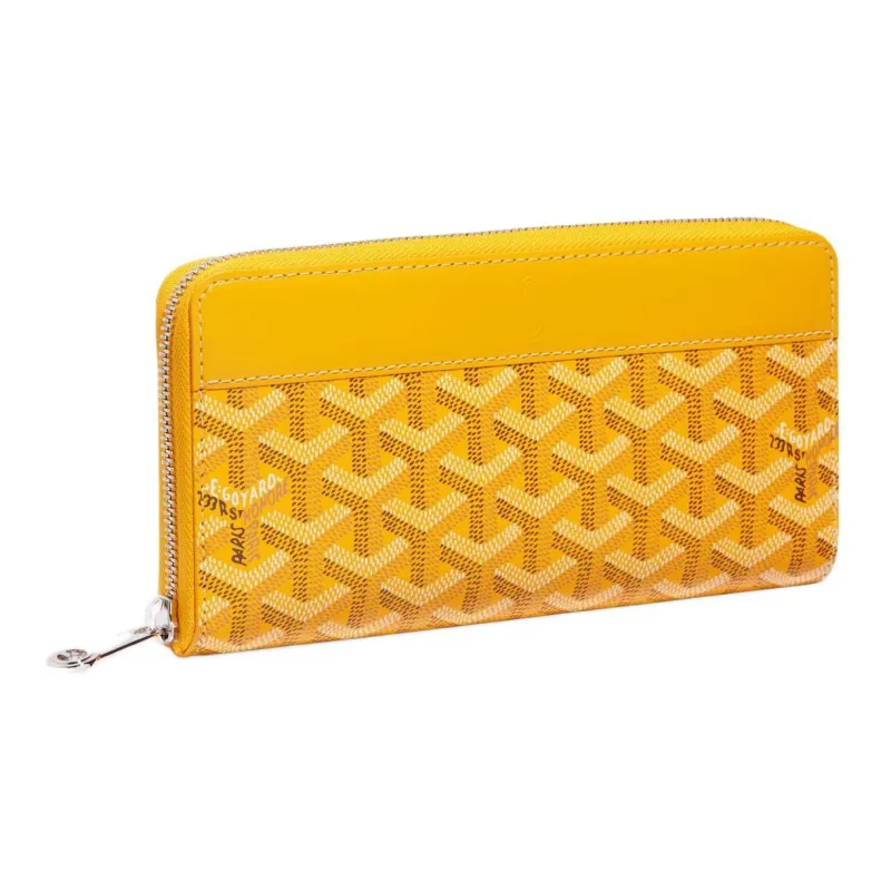 GOYARD MATIGNON Canvas With Leather Clutch Wallet Large Size Unisex 11 Colors-12