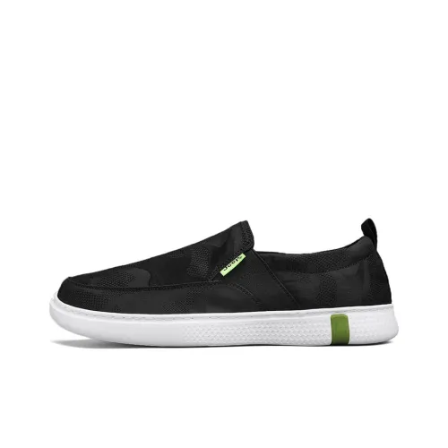 Jeep Casual Shoes Men Low-Top Black/White/Green