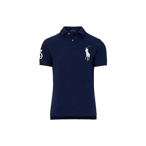 Polo Ralph Lauren Men's Graphic Embroidered Short-Sleeve Polo Shirt Navy