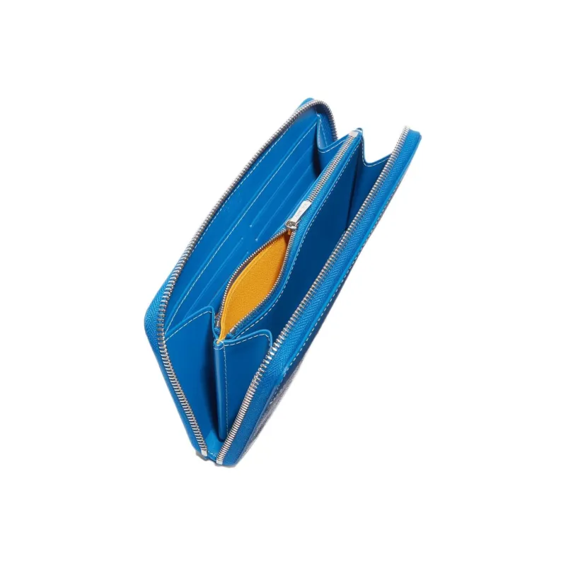GOYARD MATIGNON Canvas With Leather Clutch Wallet Large Size Unisex 11 Colors-19