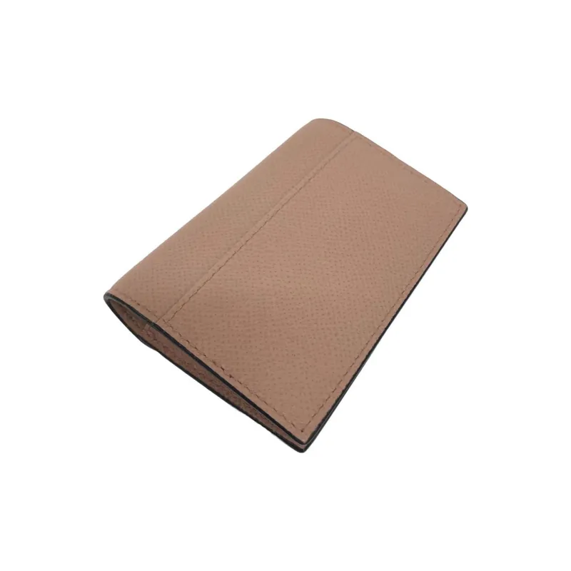 DIOR Saddle Grain Cow Leather Saddle Bag Card Holder Women's Crimson/Light Umber-3