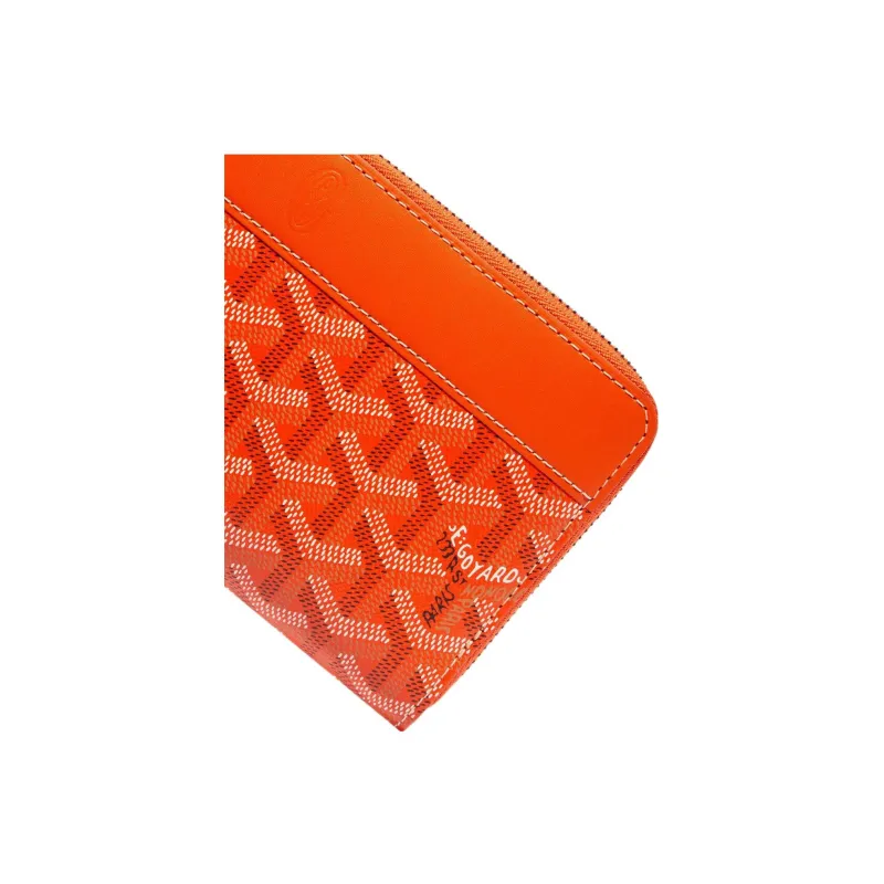 GOYARD MATIGNON Canvas With Leather Clutch Wallet Large Size Unisex 11 Colors-11