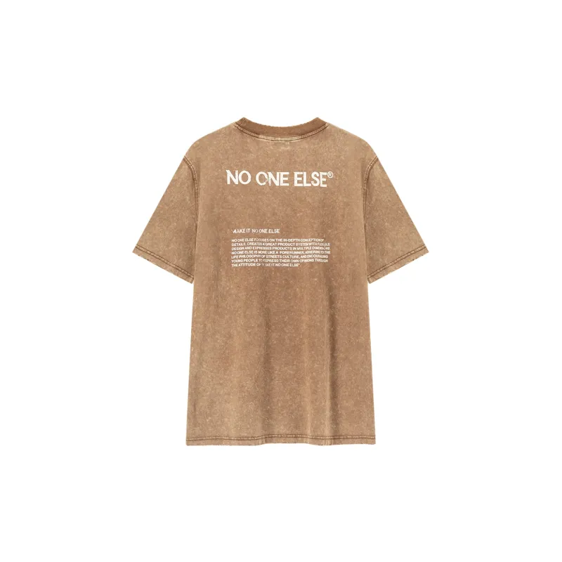 NO ONE ELSE Drop Shoulder Sleeve T Shirt Unisex-2