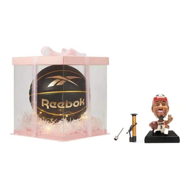 Reebok PU Basketball Black Gold Size 7 Training Unisex-9