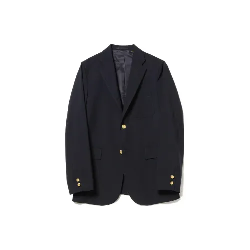 Beams Business Suits Men Marine Blue